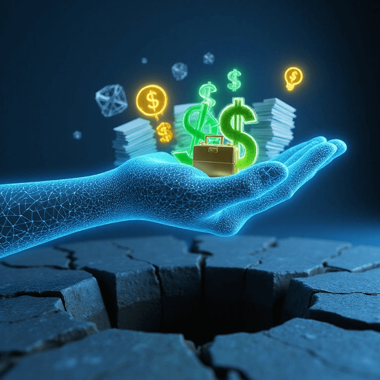 Hand representing CRM capturing Sales Opportunities.